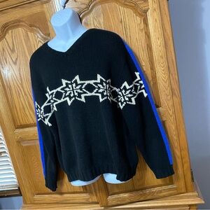 Polo Sport VTG 90’s Hand-Knit Cashmere Wool Sweater Nordic Fair Isle Men’s XL
